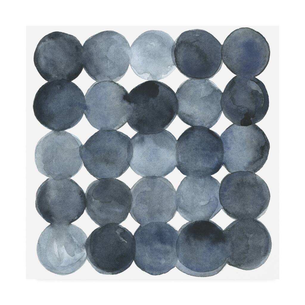 Emma Scarvey 'Blue Grey Density I' Canvas Art