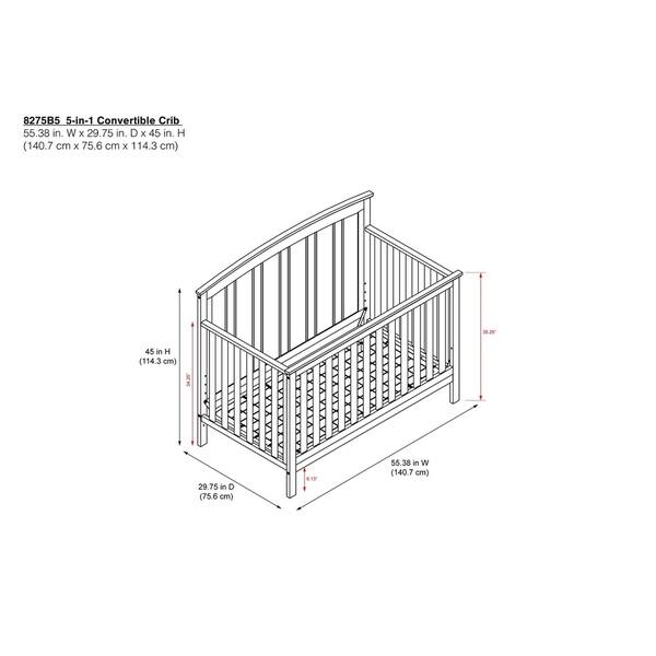 Avenue Greene Clairemont 5-in-1 Convertible Crib