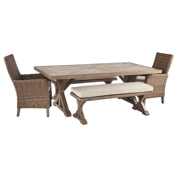 Shop Beachcroft 5-Piece Outdoor Dining Set - 2 Benches, 2 Chairs