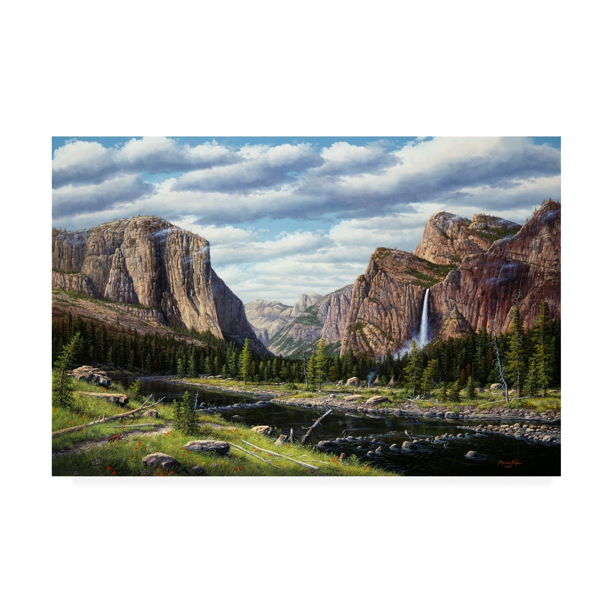 R W Hedge 'River of Mercy' Canvas Art