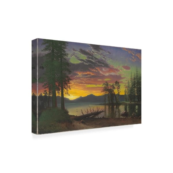 Albert Bierstadt 'Twilight, Lake Tahoe, 1870s ' Canvas Art - Bed Bath ...