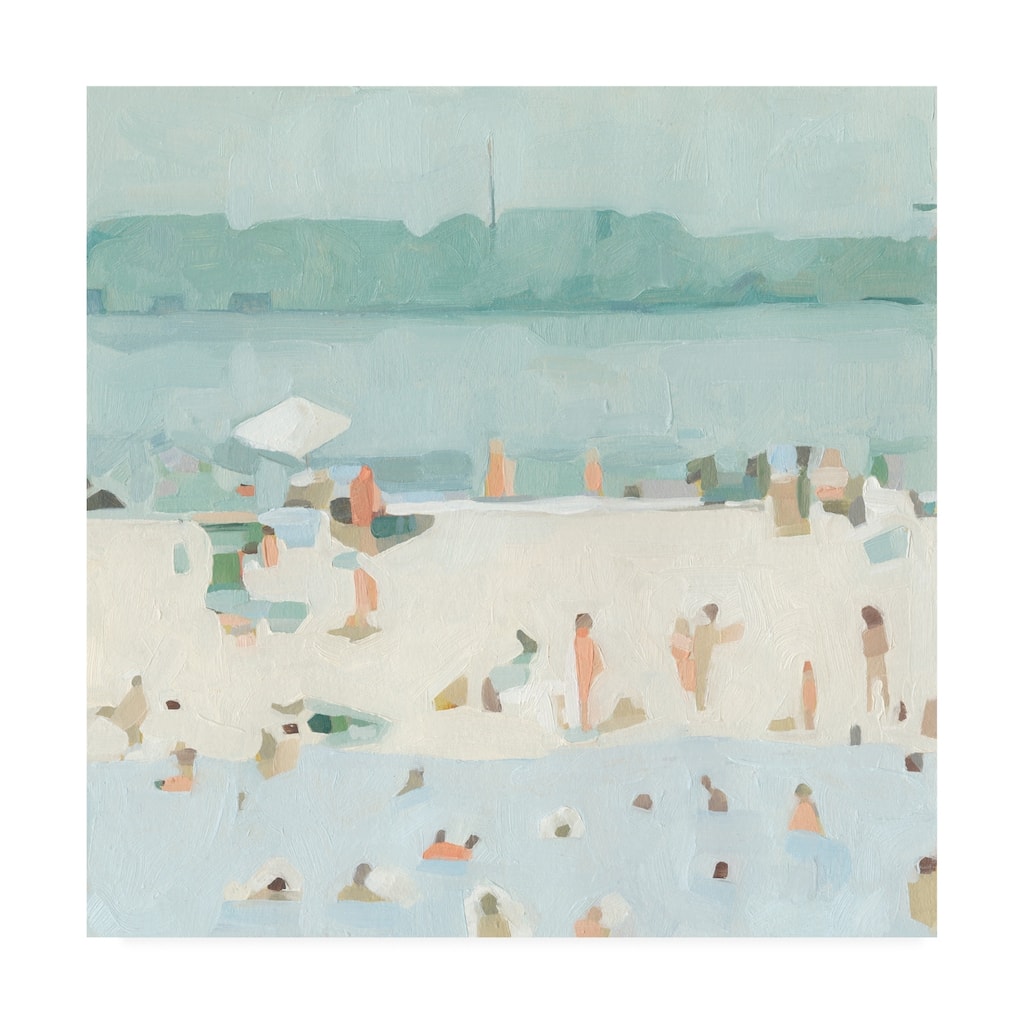 Emma Scarvey 'Sea Glass Sandbar I' Canvas Art
