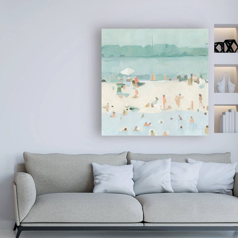 Emma Scarvey 'Sea Glass Sandbar I' Canvas Art