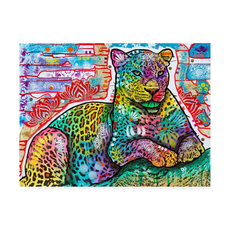 Dean Russo 'Electric Leopard' Canvas Art