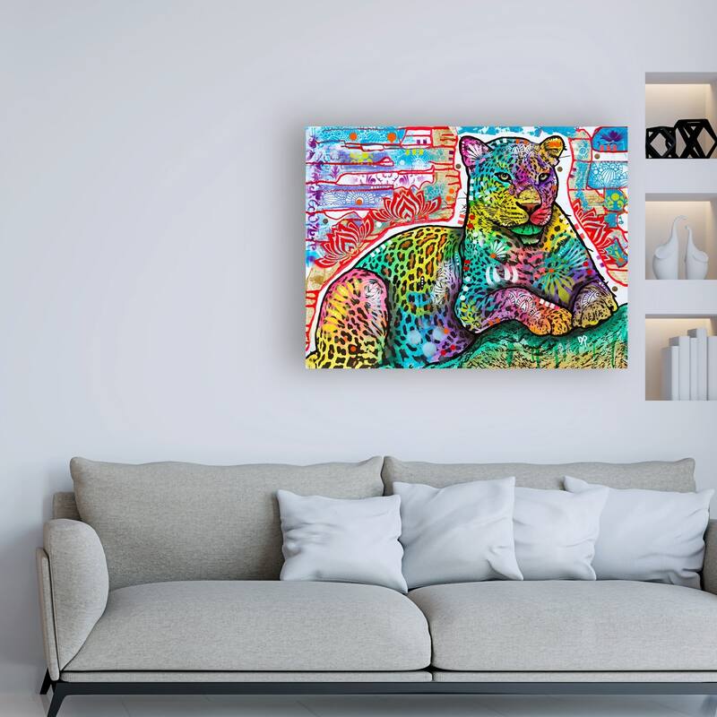 Dean Russo 'Electric Leopard' Canvas Art