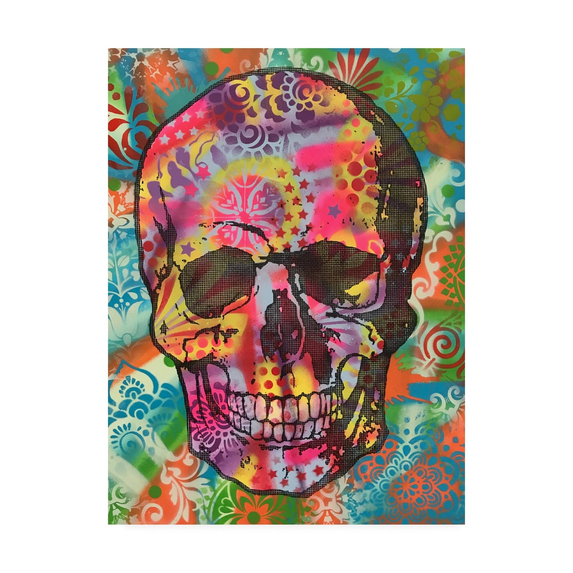 Dean Russo 'Skull 1Up' Canvas Art - Bed Bath & Beyond - 27192884