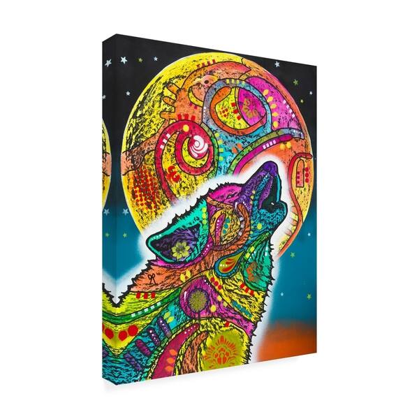 Shop Dean Russo Howling Wolf Abstract Color Canvas Art