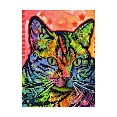Dean Russo 'Cat Abstract Color' Canvas Art