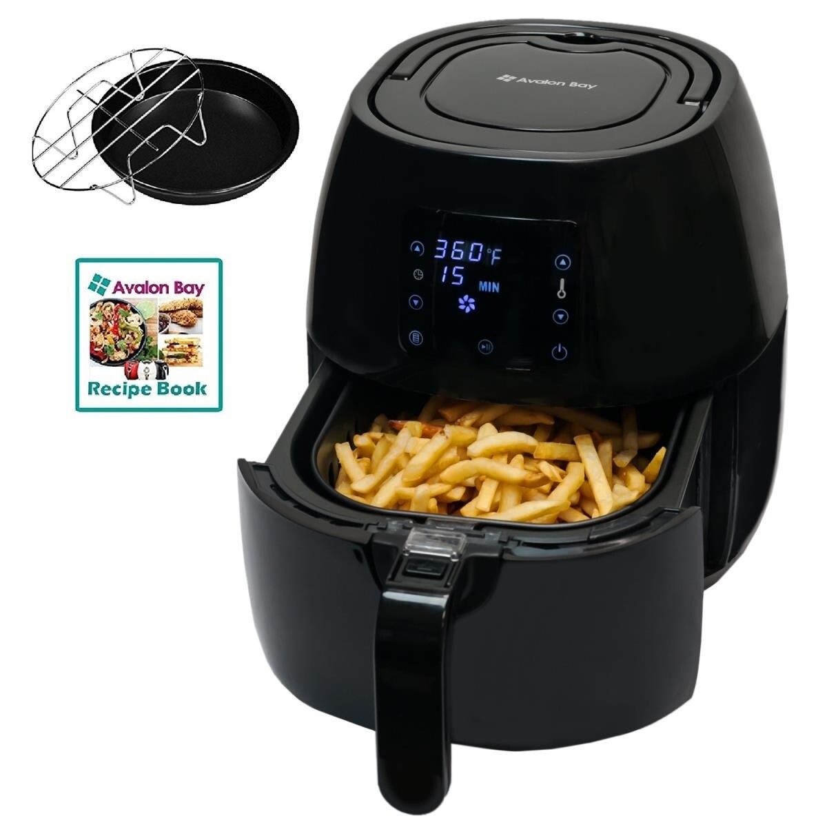 Paula Deen 1700W 8.5qt. Ceramic Nonstick XXL Air Fryer (Black) –