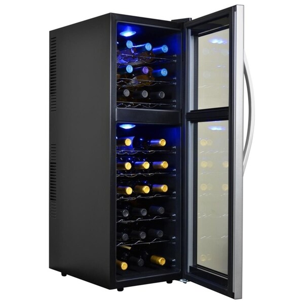 Avalon Bay AB-WINE27DS 27 Bottle Dual Zone Wine Cooler - Bed Bath
