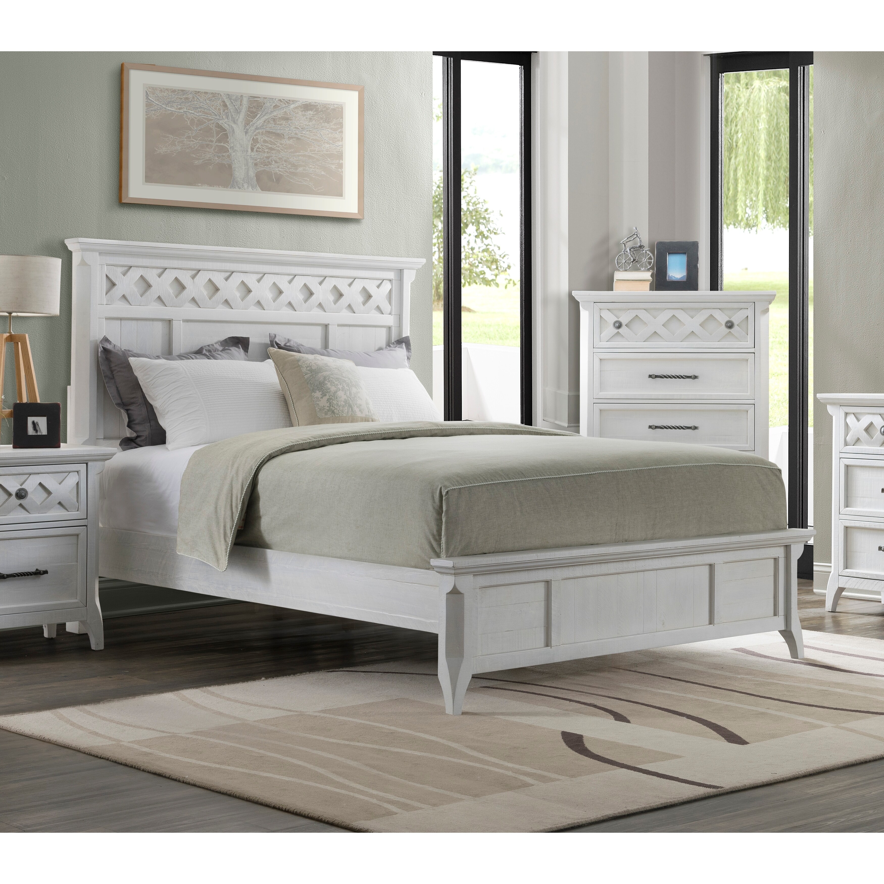 Mendocino queen deals panel storage bed