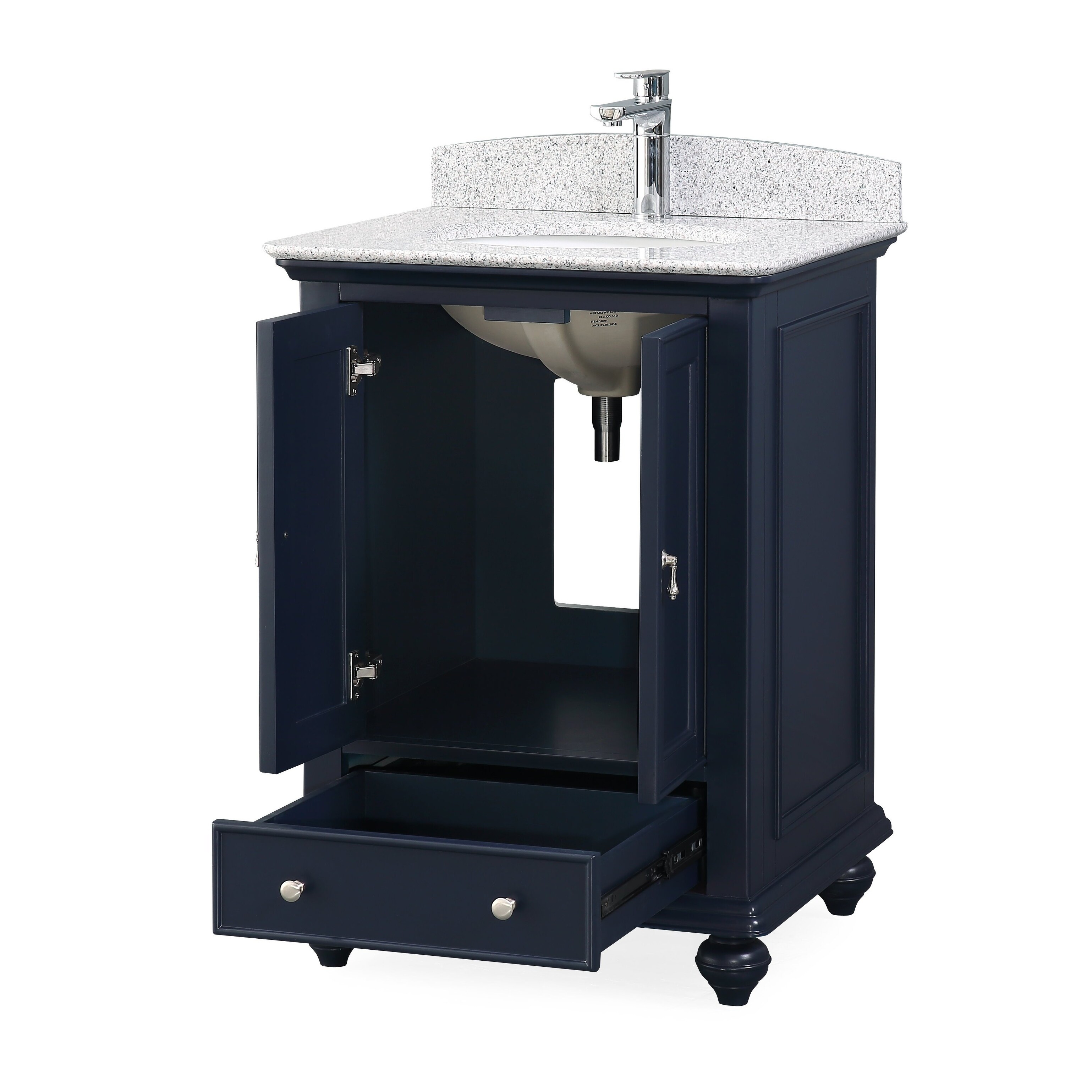 Shop Black Friday Deals On 25 Tennant Brand Gillian Powder Room Navy Blue Bathroom Vanity On Sale Overstock 27193451