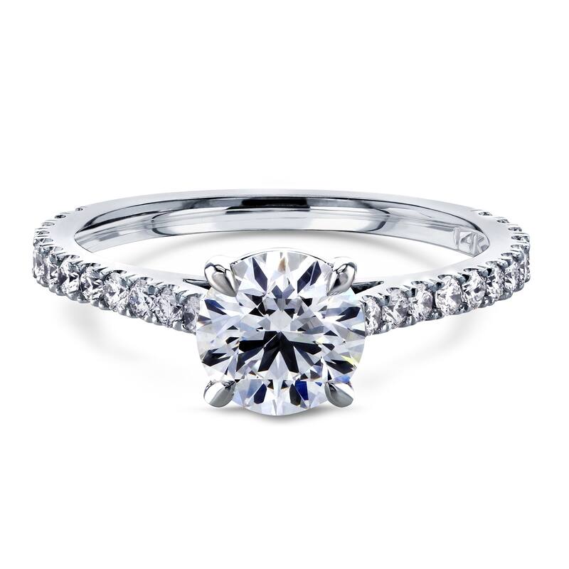Annello by Kobelli 14k Gold 1 1/3ct Diamond Cathedral Ring