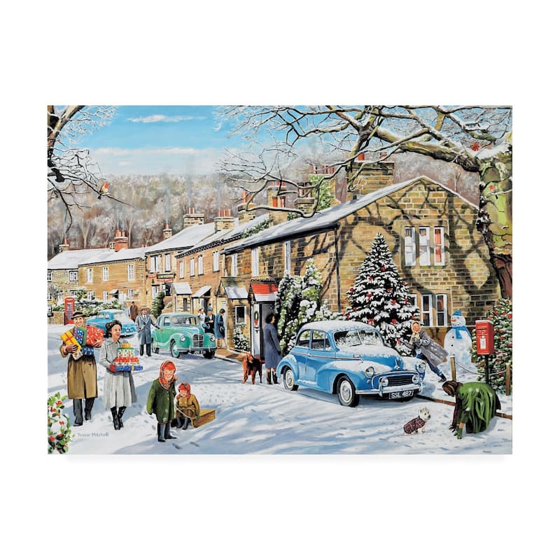 Trevor Mitchell 'Home For Christmas' Canvas Art