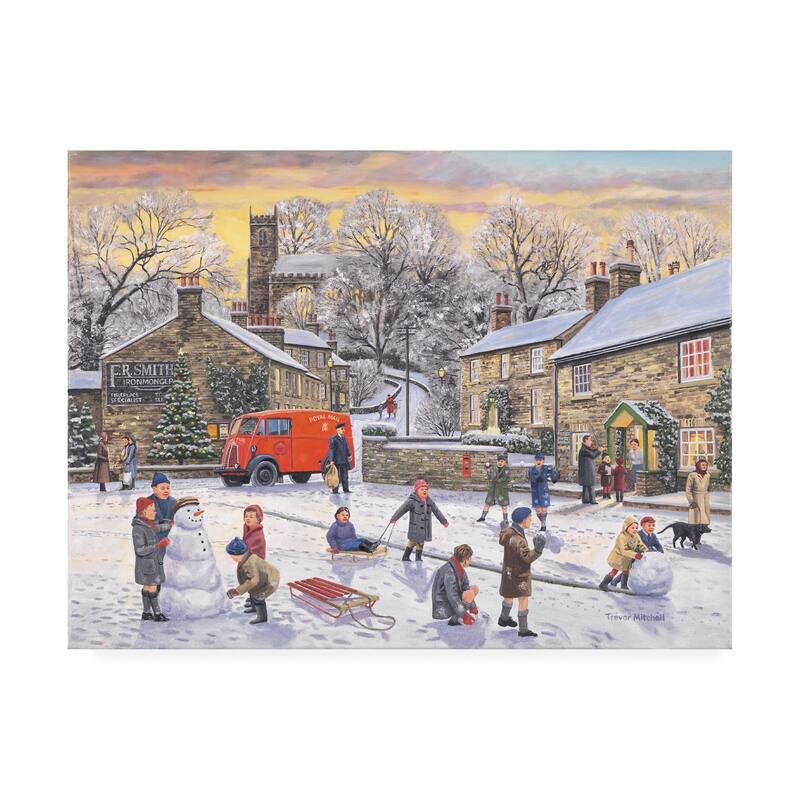 Trevor Mitchell 'Christmas Holidays' Canvas Art
