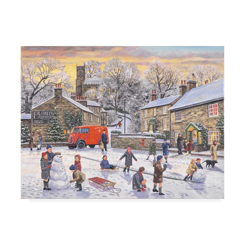 Trevor Mitchell 'Christmas Holidays' Canvas Art