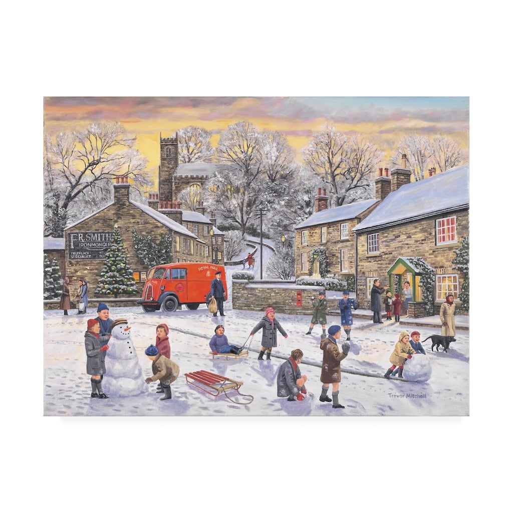 Trevor Mitchell 'Christmas Holidays' Canvas Art