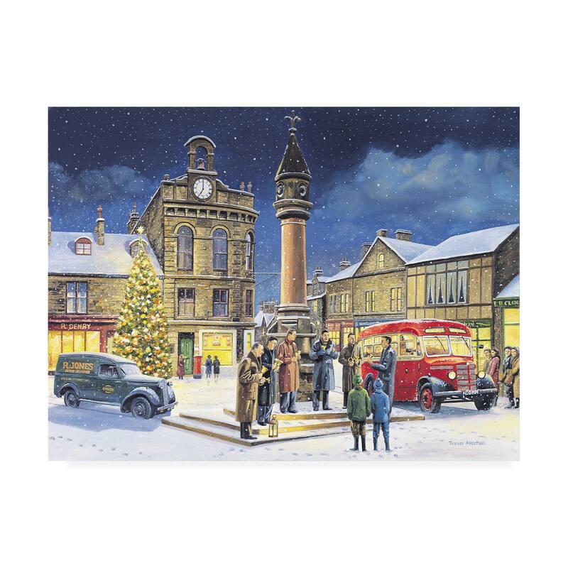 Trevor Mitchell 'The Bells Of Christmas' Canvas A
