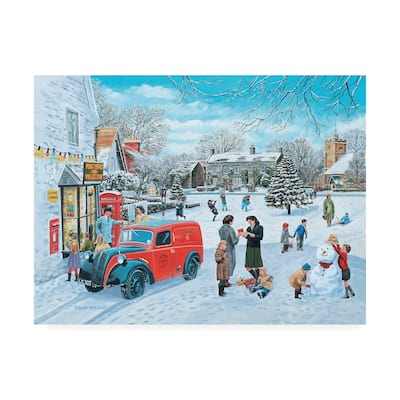 Trevor Mitchell 'A Village Christmas' Canvas Art