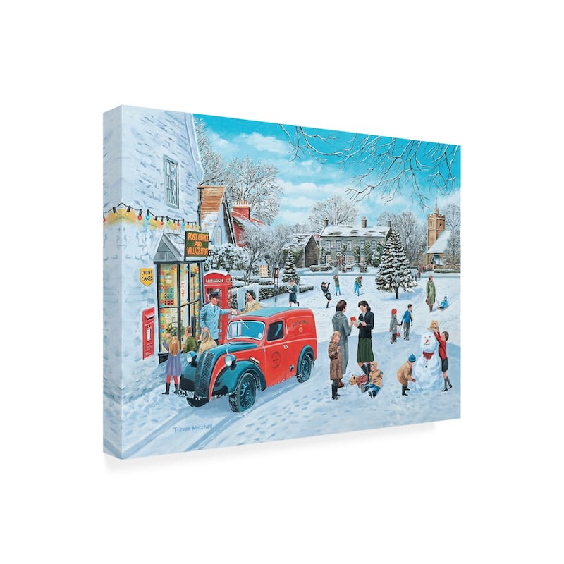 Trevor Mitchell 'A Village Christmas' Canvas Art
