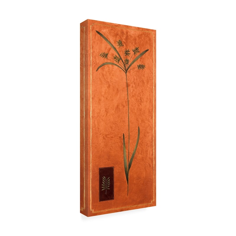 Pablo Esteban 'ornamental Grass On Orange' Canvas - Bed Bath & Beyond 