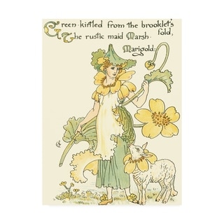 Walter Crane 'Shakespeares Garden IX (Marigold)' - Bed Bath & Beyond ...