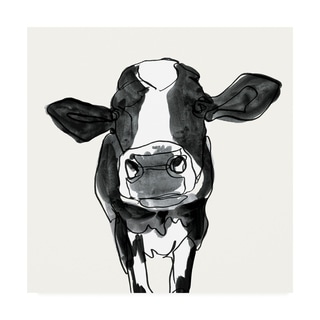 Victoria Borges 'Cow Contour III' Canvas Art - On Sale - Bed Bath ...