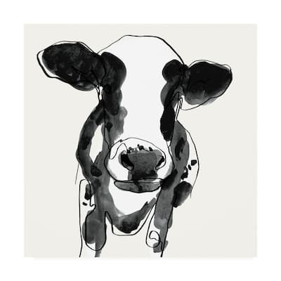 Victoria Borges 'Cow Contour II' Canvas Art