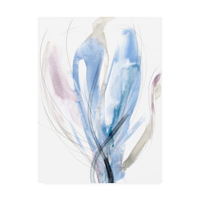 Jennifer Goldberger 'Azure Vortex II' Canvas Art