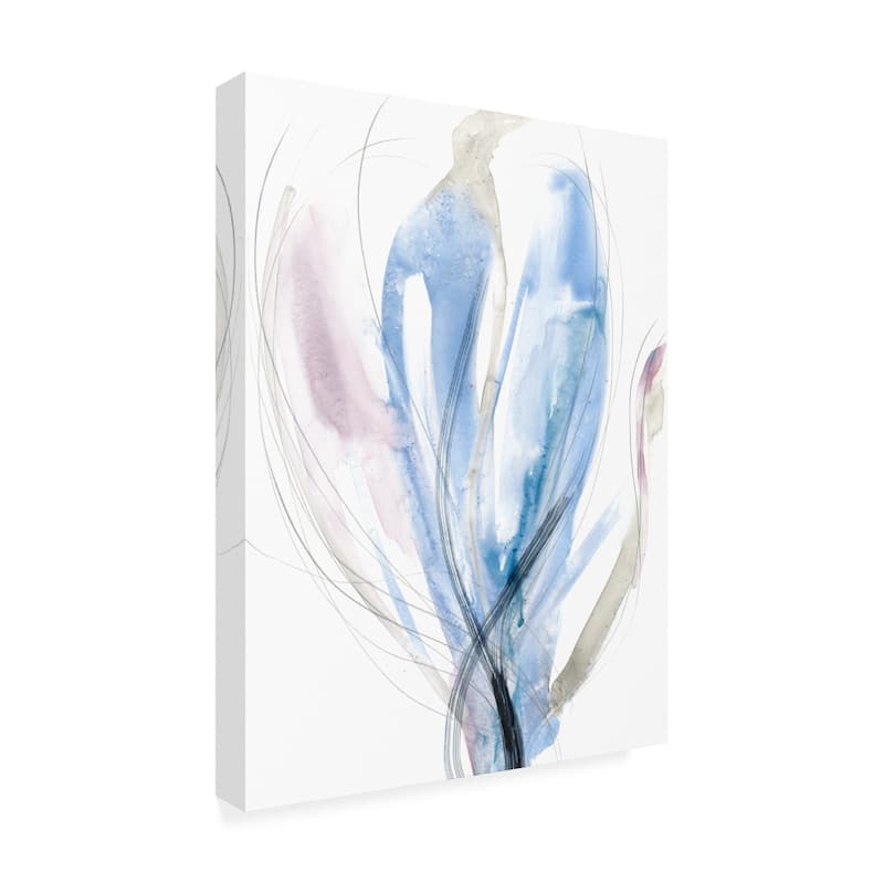 Jennifer Goldberger 'Azure Vortex II' Canvas Art