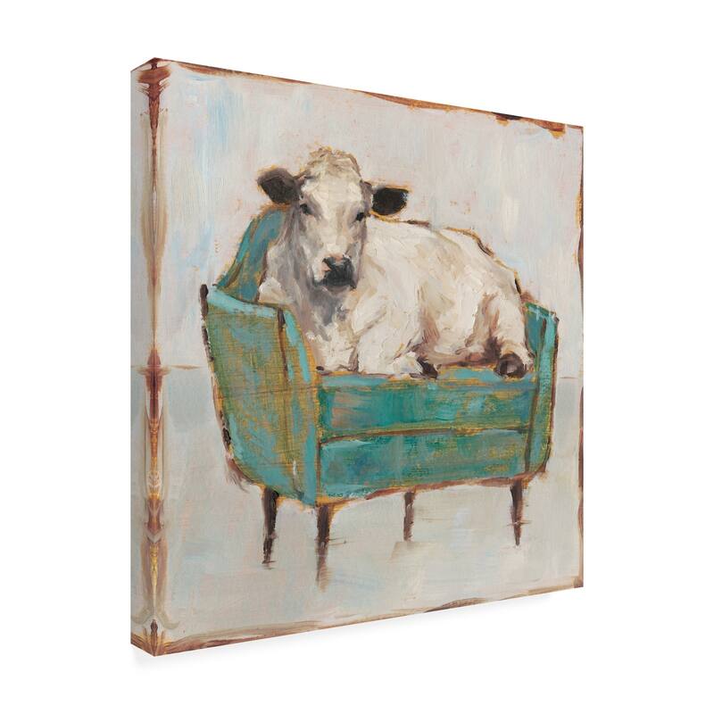 Ethan Harper 'Moo-ving In I' Canvas Art