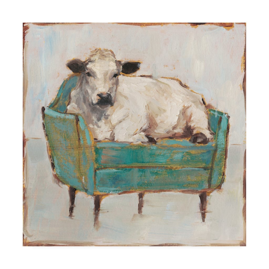 Ethan Harper 'Moo-ving In I' Canvas Art