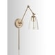 preview thumbnail 2 of 8, Profile 1-light Aged Brass Wall Sconce