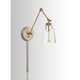 preview thumbnail 4 of 8, Profile 1-light Aged Brass Wall Sconce