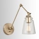 preview thumbnail 3 of 8, Profile 1-light Aged Brass Wall Sconce