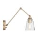 preview thumbnail 6 of 8, Profile 1-light Aged Brass Wall Sconce