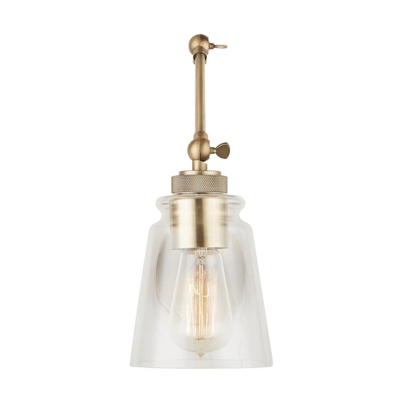 Profile 1-light Aged Brass Wall Sconce