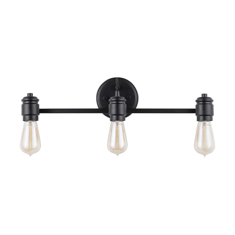 Copper Grove Dupnitsa 3-light Matte Black Bath Vanity Light Fixture
