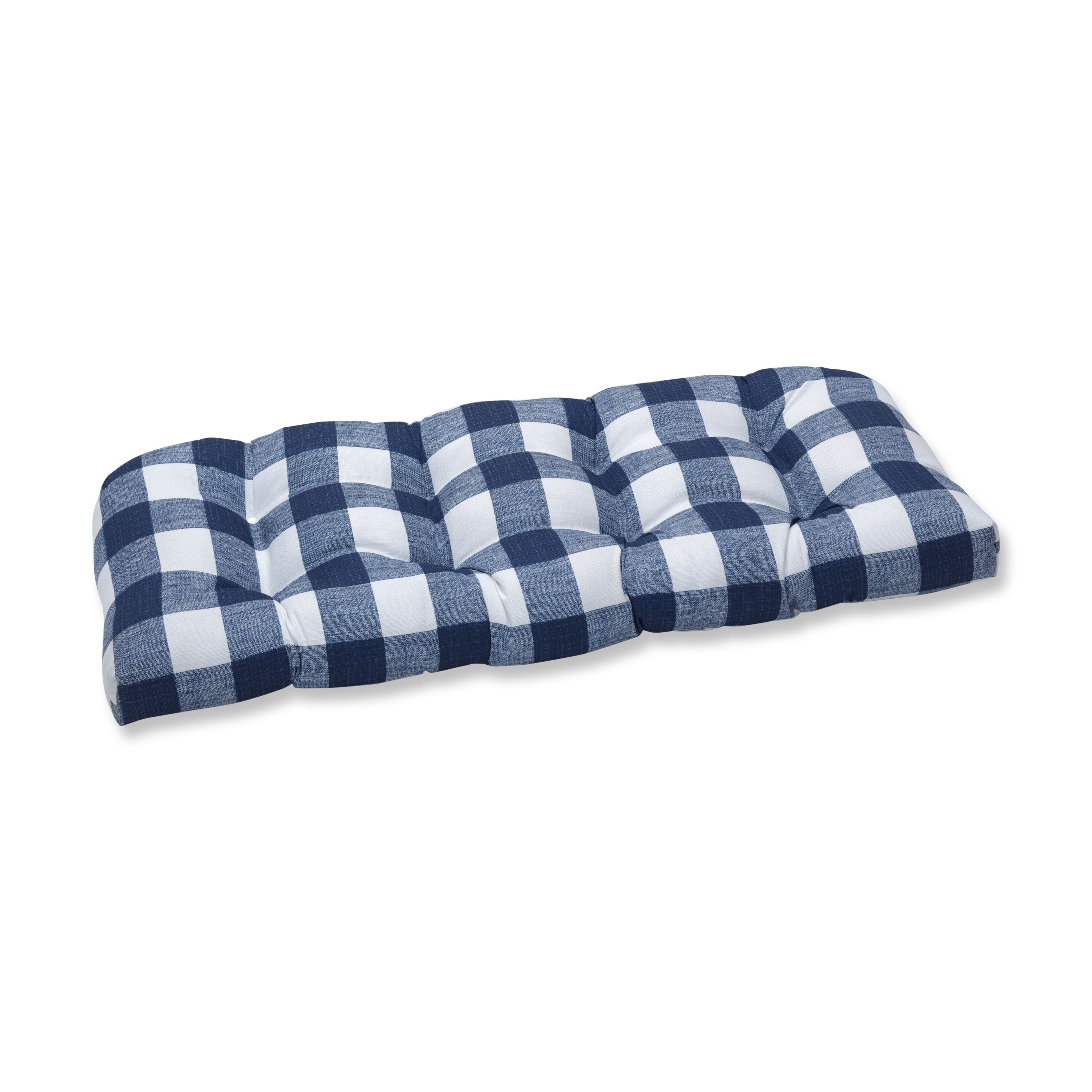 buffalo check wicker cushions