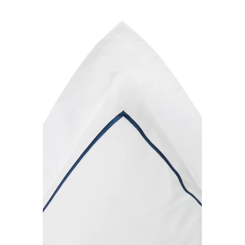 300 Thread Count Cotton Percale Single Marrow Embroidered Sham Cover Set