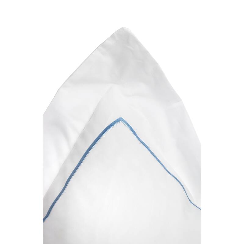 300 Thread Count Cotton Percale Single Marrow Embroidered Sham Cover Set