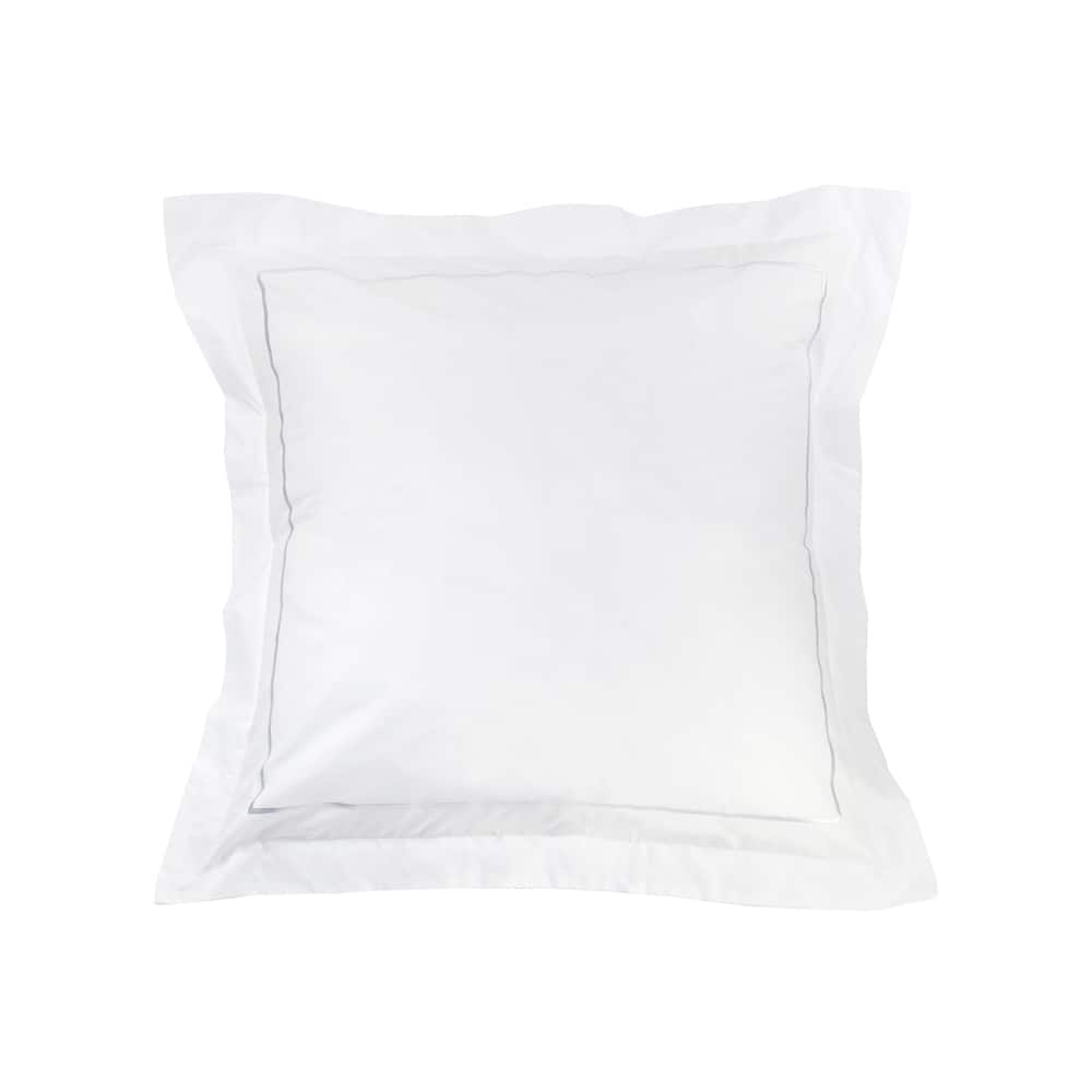 300 Thread Count Cotton Percale Single Marrow Embroidered Sham Cover Set