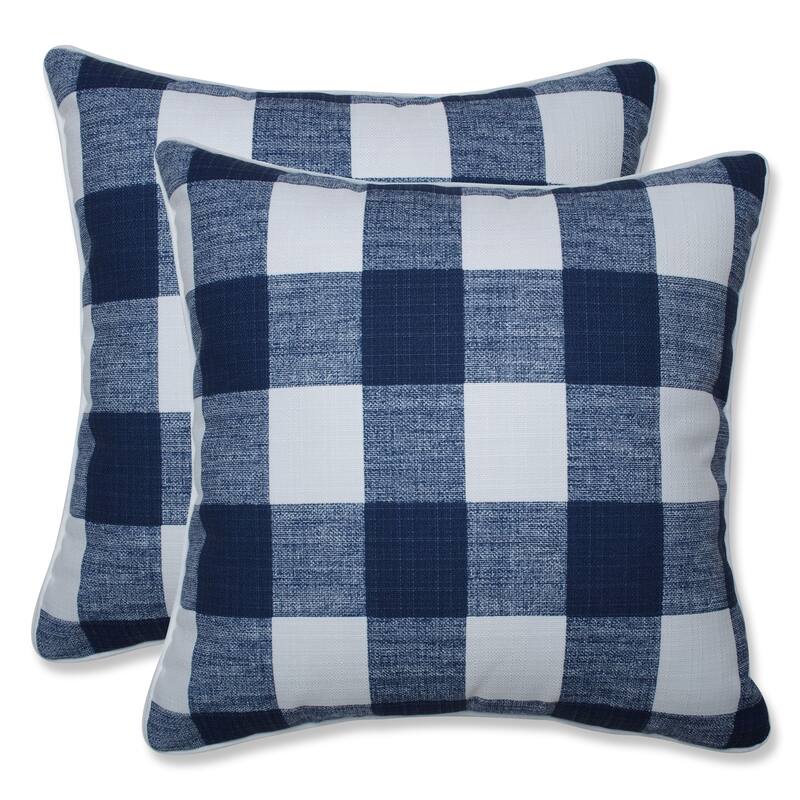 Boulder Bay Buffalo Check 18.5-inch Throw Pillow (Set of 2) by ...