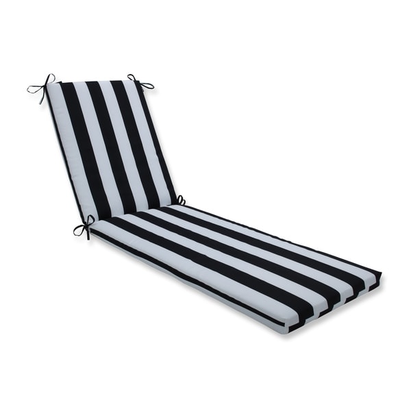 black chaise lounge cushion