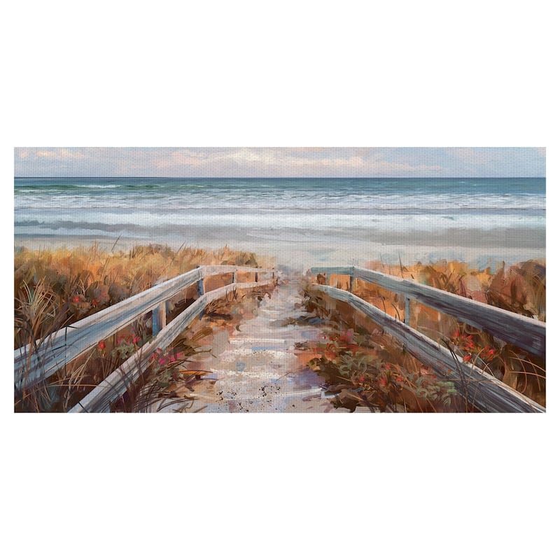 Fine Art canvas Dune Crossing Ocean By Studio Arts Canvas Art Print