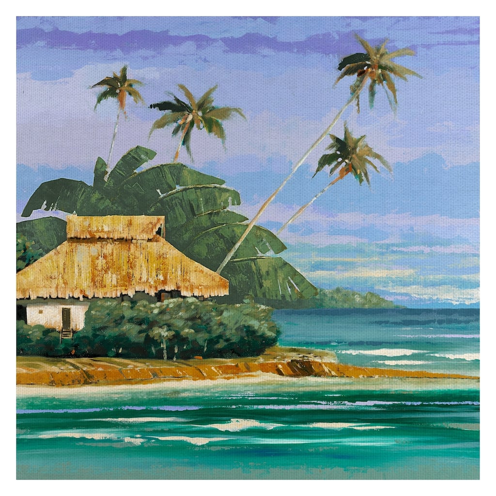 Masterpiece Art Gallery Tropical II Island Canvas Art Print