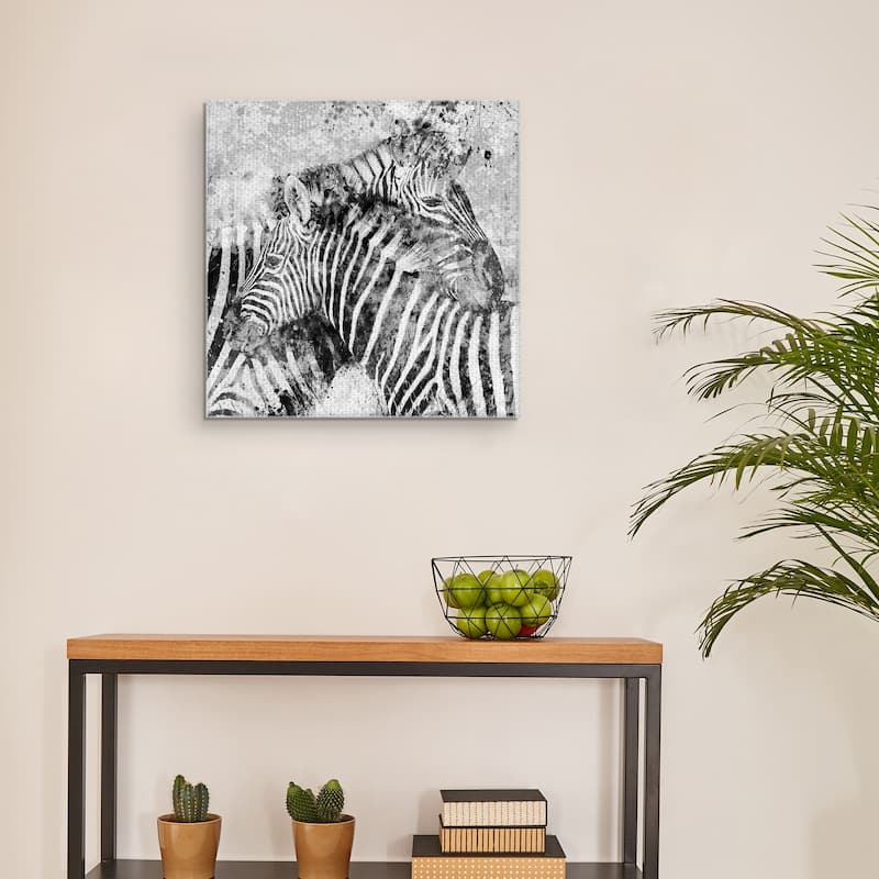 Masterpiece Art Gallery Zebra Pair by Carol Robinson Canvas Art Print
