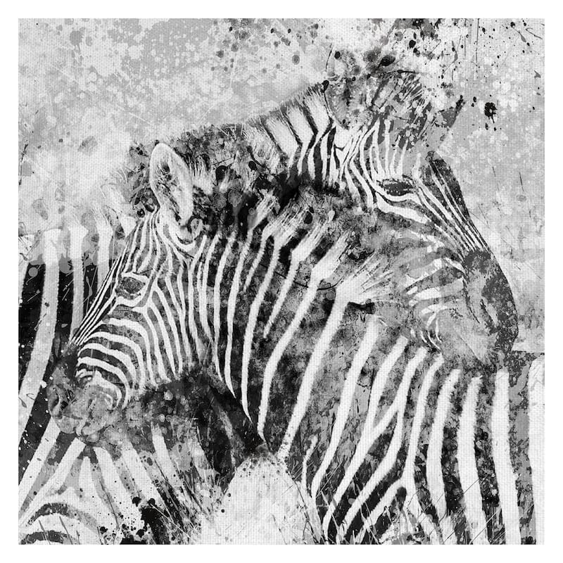 Masterpiece Art Gallery Zebra Pair by Carol Robinson Canvas Art Print