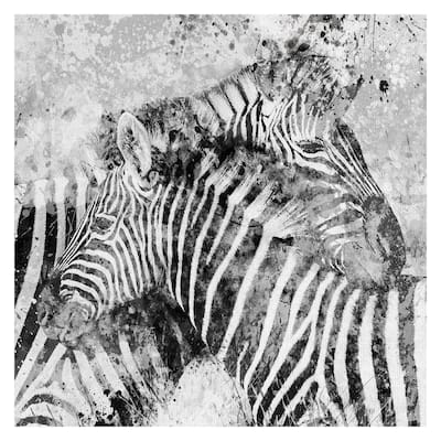 Masterpiece Art Gallery Zebra Pair by Carol Robinson Canvas Art Print