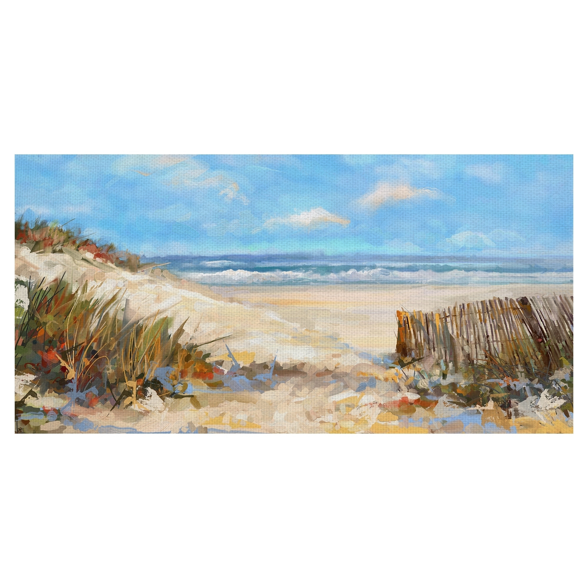 Sunrise Beach Cabanas By Studio Arts Wrapped Canvas Painting Art Print ...